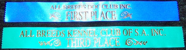 All breeds kennel club of SA INC Award